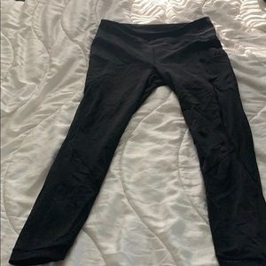 Black lululemon mesh leggings